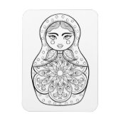 Elegante Russian Doll Magnet (Vertikal)