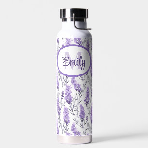 Elegante Russische Salbei-Lila-Blumen-Wasserflasch Trinkflasche