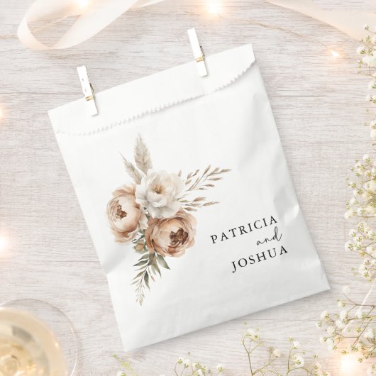 Elegante Rustic Boho Wedding Custom Gevor Bag Geschenktütchen (Ausgeschnitten)