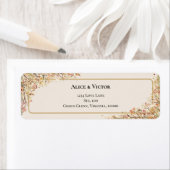 Elegante Rustic Fall Beige Hochzeitsstimmung Rücks (Insitu)