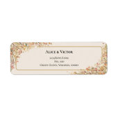 Elegante Rustic Fall Beige Hochzeitsstimmung Rücks (Vorne)