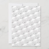 Elegante Rustic Fall Red Blätter Boho Herbsthochze Save The Date (Rückseite)