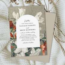 Elegante Rustic Florals Terracotta Wedding