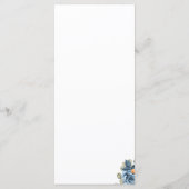 Elegante Rustic Terracotta Eukalyptus Hochzeit im Menükarte (Rückseite)