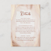 Elegante Rustic Terracotta Gold Monogram Wedding Begleitkarte (Vorderseite)