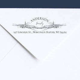 Elegante Rústico De Pinos De Nieve Dirección de Re Permastempel