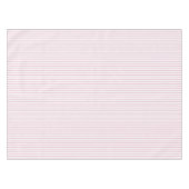 Elegante Rustikal Rosa Französische Streifen Tischdecke (Vorderseite (Horizontal))