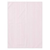 Elegante Rustikal Rosa Französische Streifen Tischdecke (Vorderseite)