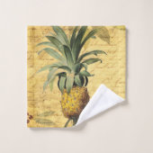 Elegante Rustikale Ananas Badhandtuch Set (Waschlappen)