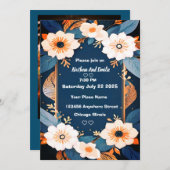 Elegante rustikale Blume Flat Danke Karte (Vorne/Hinten)