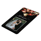 Elegante rustikale Blume im Herbst Vielen Dank Magnet (Linke Seite)