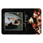 Elegante rustikale Blume im Herbst Vielen Dank Magnet (Horizontal)