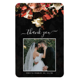 Elegante rustikale Blume im Herbst Vielen Dank Magnet