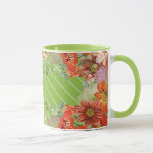 Elegante rustikale Blumenküche Tasse (Rechts)
