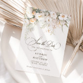 Elegante rustikale Boho Blumenhochzeit rettet das Save The Date