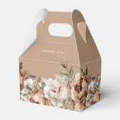 Elegante Rustikale Boho-Hochzeitsgeschenkboxen Geschenkschachtel (Rückseite)