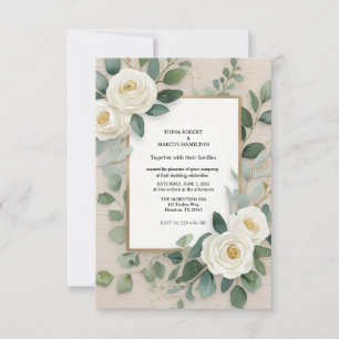 Elegante Rustikale Boho-RSVP-Karte  RSVP Karte