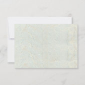 Elegante Rustikale Boho Sommerblumenhochzeit RSVP Karte (Rückseite)