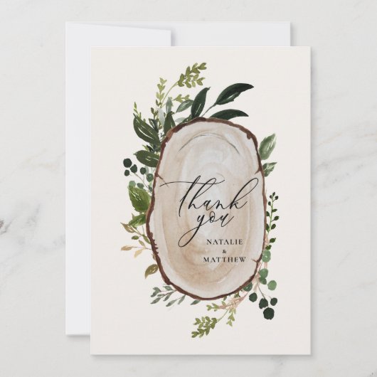 Elegante rustikale botanische Vegetation Danke chi (Vorderseite)