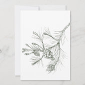 Elegante Rustikale Branch Hochzeit Einladung (Rückseite)