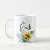 Elegante Rustikale Braut Eukalyptus Wedding Kaffeetasse (Links)