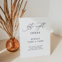 Elegante Rustikale Chic Date Night Ideal Unterschr