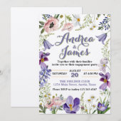 Elegante Rustikale Engagement Party Einladung (Vorne/Hinten)