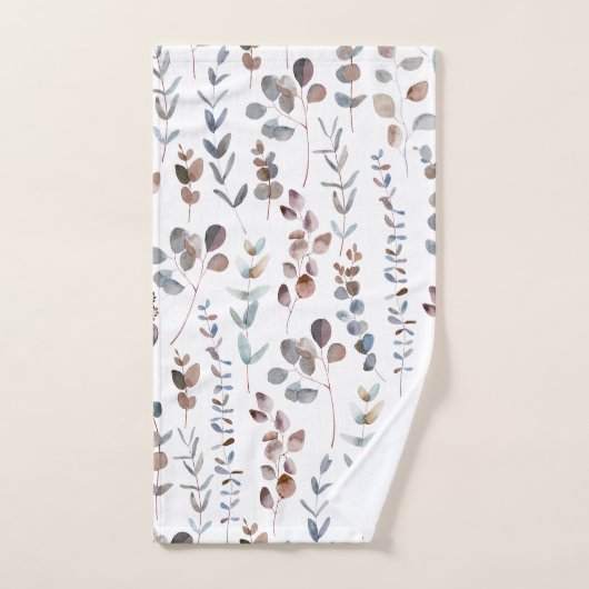 Elegante Rustikale Eukalyptus-Blätter Badhandtuch Set (Handtuch)