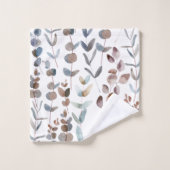 Elegante Rustikale Eukalyptus-Blätter Badhandtuch Set (Waschlappen)