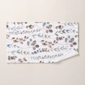 Elegante Rustikale Eukalyptus-Blätter Badhandtuch Set (Handtuch)