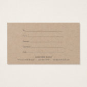 Elegante rustikale Eukalyptus-Blätter Geschenkguts (Rückseite)