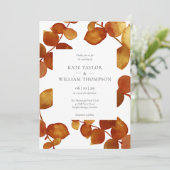 Elegante Rustikale Eukalyptus Floral Wedding Einladung (Stehend Vorderseite)