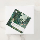 Elegante Rustikale Exotische Hochzeit des tropisch Geschenkanhänger (Beispiel)