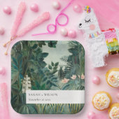 Elegante Rustikale Exotische Hochzeit des tropisch Pappteller (Party)