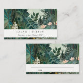 Elegante Rustikale Exotische Hochzeit des tropisch Platzkarte (Vorne/Hinten)