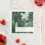 Elegante Rustikale Exotische Hochzeit des tropisch Serviette (Beispiel)