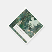 Elegante Rustikale Exotische Hochzeit des tropisch Serviette (Ecke)