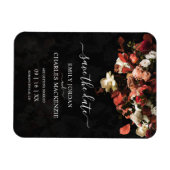 Elegante Rustikale Fall-Blume, die das Datum hochh Magnet (Horizontal)