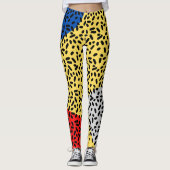 Elegante rustikale Farbpunkte Leggings (Vorderseite)