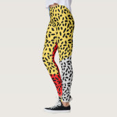 Elegante rustikale Farbpunkte Leggings (Links)