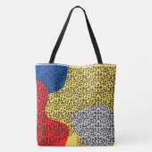 Elegante rustikale Farbpunkte Tasche (Rückseite)