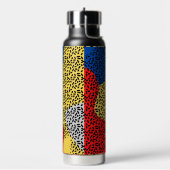 Elegante rustikale Farbpunkte Trinkflasche (Links)