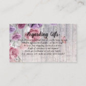 Elegante Rustikale Flitterwochen-Flitterwöchtenkar Begleitkarte (Vorderseite)