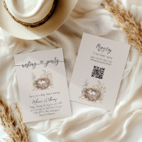 Elegante rustikale florale Babyparty-Nist-Party