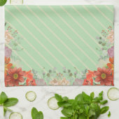Elegante rustikale florale Küche Geschirrtuch (Gefaltet)
