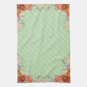 Elegante rustikale florale Küche Geschirrtuch (Vertikal)