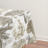 Elegante Rustikale Gold Beige Country Toile Tischdecke (Beispiel)