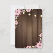 Elegante rustikale Grill Baby-Q Grill Babydusche Dankeskarte (Rückseite)