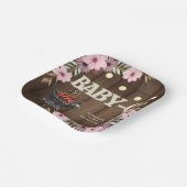 Elegante rustikale Grill Baby-Q Grill Babydusche Pappteller (Gewinkelt)