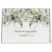 Elegante Rustikale Grünpflanzen Namen für Foilage Große Geschenktüte (Vorderseite)